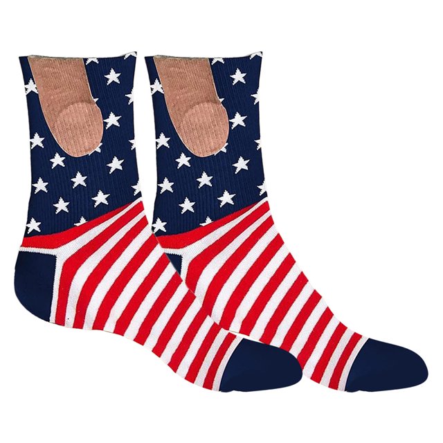 2 calcetines coloridos de algodón con patrón divertido, calcetines medianos para adultos y hombres (rayas de estrellas) Ehuebsd sin BPA