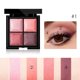 thumbnail image 4 of 4 colores impermeables de larga duración mate sombra de ojos brillo sombra de ojos paleta en polvo 1#, 4 of 7