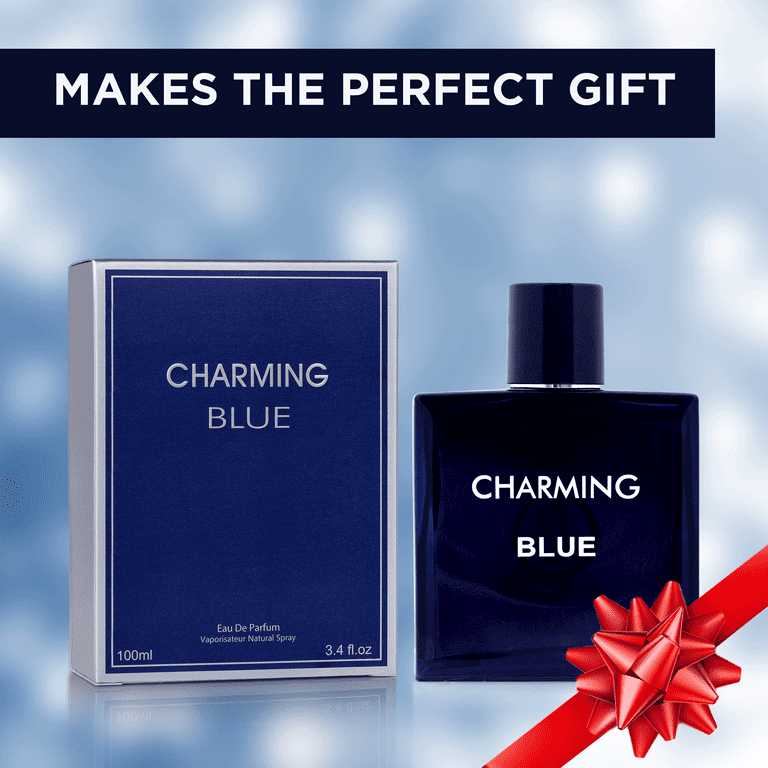 NovoGlow Blue For Men - 3.4 Fl Oz Eau De Parfum Spray for Men - Long  Lasting Warm Masculine & Spicy Fragrance Smell Fresh All Day Long Gift for  Men