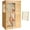 Wood 1 Person, variant on Hosauna Far Infrared 1-Person Sauna, African Okoume Wood, 800W, Indoor Spa with Control Panel & Bluetooth Speaker