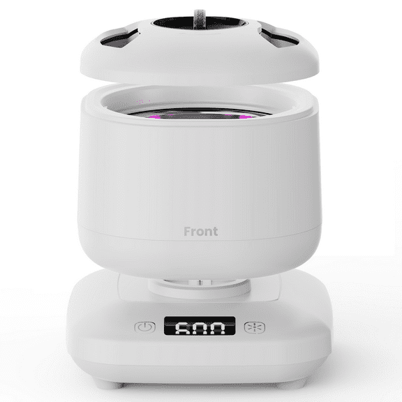 Ultrasonic Retainer Cleaner , 42kHz Ultrasonic Denture Cleaner Machine with Detachable Tank, Deep Cleaning for Aligners, Jewelry and Toothbrush , Portable Dental Pod, for Teens, Seniors Gift Ideas