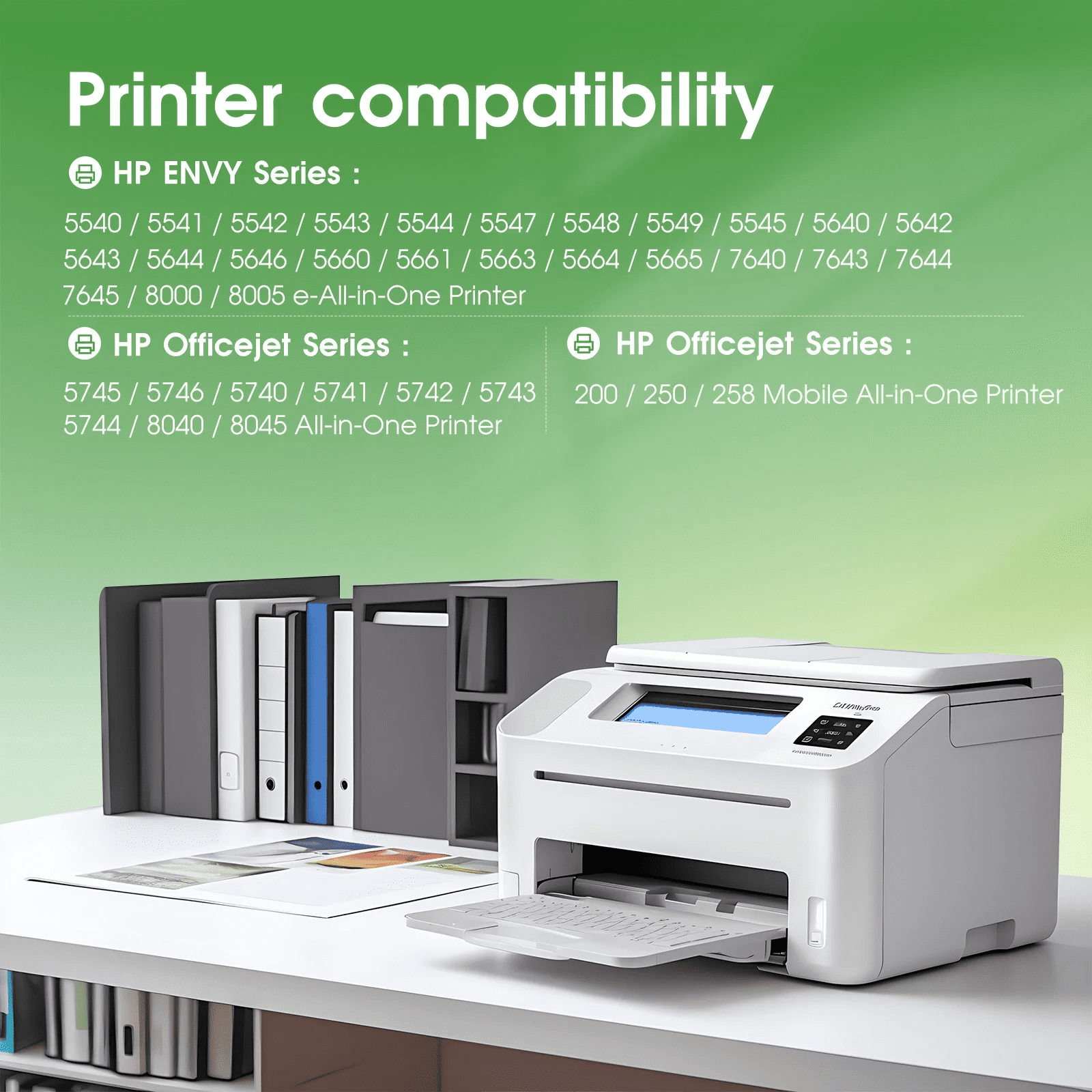 62XL Ink Cartridges Compatible for HP 62 Ink Cartridges for Printer Ink HP 62 Black and Tri-Color,2 Pack
