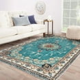 thumbnail image 2 of SUSUZI 5.3 x 7.5 feet Area Rugs for Living Room, Machine Washable Bohemian Retro Rugs, Low Pile Chenille Printed Carpet, 2 of 9