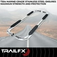 thumbnail image 2 of TrailFX A1011S TFX 4" Oval Tube Side Steps NERF BAR OVAL 4", 2 of 2
