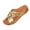 Gold, variant on Slippers for Women Wedge Open Toe Slip-On Slides Slippers Women's Fashionable Casual Daily Outdoor Beach Shoes Footwear Red 37
