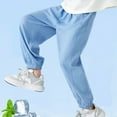thumbnail image 2 of JLMSPLWG Wide Leg Jeans Girls Size 8 Jeans Straight Leg Sweatpants Wide Boys Size 10 Sweatpants Baby Boy Clothing Set, Light Blue 7-8 Years, 2 of 9