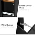 thumbnail image 5 of Hlivelood Double Trash Cabinet Tilt Out 20 Gallon, Pet Proof Kitchen Trash Cabinet Laundry Hamper with Cutting Board, Wood Garbage Recycling Station Hideaway Trash Holder Drawers, 5 of 6