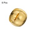 thumbnail image 3 of 6 piezas de anillos de servilleta de metal dorado en forma de tambor, soportes de servilleta mate para la cena, 3 of 6