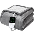 thumbnail image 1 of Electric Blanket Flannel Blanket Mattress Winter Machine Washable Double Layer Temperature Control Warmer Heated Throw Blanket, 1 of 5