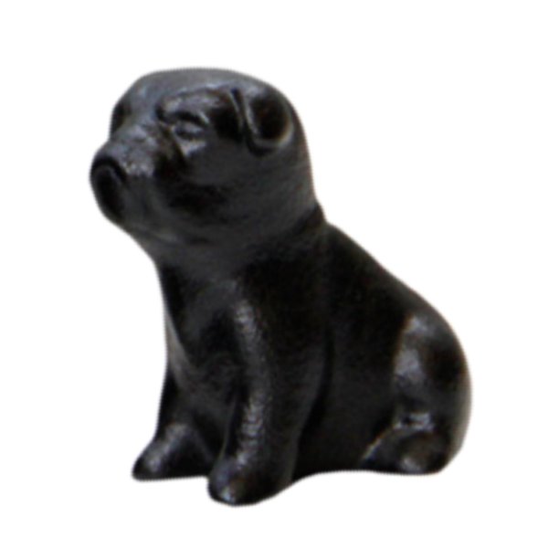 Estatua de perro Soledad escultura de Animal decorativa para entrada y escritorio tamaño compacto