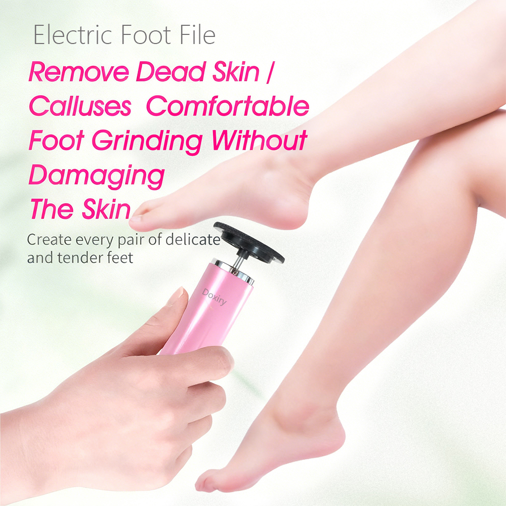 Doxiry Electric Foot File, Electric Callus Remover for Feet Dead Skin & Calluses Removal, Pink