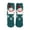 Green3, variant on 1 Pair Lined Medium Tube Socks for Women Fuzzy Cozy Soft House Mid-Calf Socks Cute Snowman Reindeer Santa Graphic Design Grippers Slipper Socks for Christmas White3 One Size