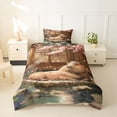 thumbnail image 2 of Erosebridal Animal Capybara Twin Bedding For Boys Girls,Japanese Style Duvet Cover Set For Kids,2pcs,No Comforter,Pink Reversible, 2 of 6