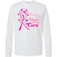 thumbnail image 3 of Inktastic Faith Hope Cure Breast Cancer Awareness Long Sleeve T-Shirt, 3 of 5