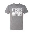 thumbnail image 2 of Jesus Matters Christian Love God Church | Mens Inspirational/Christian Premium Tri Blend T-Shirt, Premium Heather, Large, 2 of 3