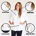 thumbnail image 4 of Women's Warm Up Medical Scrub Jacket (White, X-Small), 4 of 7