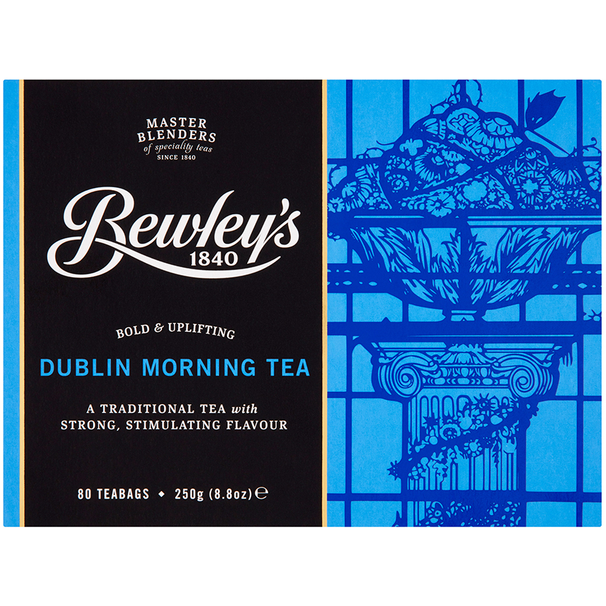 Bewleys Irish tea Dublin Morning 80count per 2Box pack Imported from