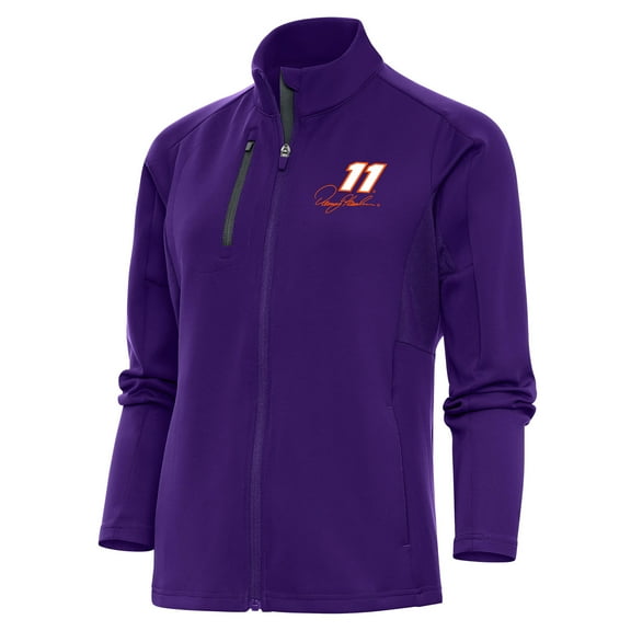 Women's Antigua  Purple Denny Hamlin Generation Full-Zip Jacket