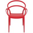 thumbnail image 4 of Compamia Mila Dining Arm Chair Red, Set of 2, 4 of 7
