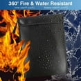 thumbnail image 7 of Sylvtty 2000 Fahrenheit Fireproof Document Bag Waterproof Money Bag with Zipper Important Document Organizer Pouch for Valuables Legal Documents Cash, 7 of 7