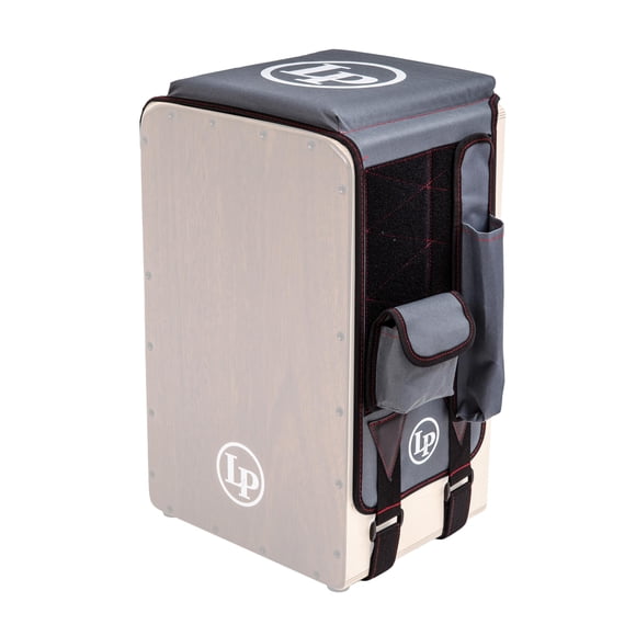 Cajon Saddle Latin Percussion LP-CJS en la parte superior acolchada y laterales alfombrados