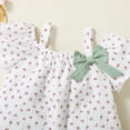thumbnail image 5 of 3T Baby Girls Clothes 4T Girls 2PCS Summer Outfits Set Toddler Girls Short Sleeve Top Shorts Set White, 5 of 9