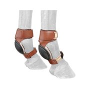 Tough 1 Horse Tack Ultimate Equithane Skid Boots W/ Rubber Cup Brown