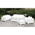 thumbnail image 4 of Afuera Living Outdoor Patio Loveseat with Pillows in White, 4 of 4