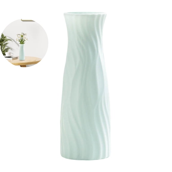 VQPeo Plastic Flower Vase, Flower Vases for Centerpieces, Tall Bud Vase for Wedding Decor Small Unbreakable Bouquets Vase for Living Room Wedding Table Flowers Decor