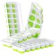 thumbnail image 1 of Bandejas para cubitos de hielo, paquete de 4 bandejas reutilizables de silicona para 14 cubitos de hielo flexibles, 1 of 5