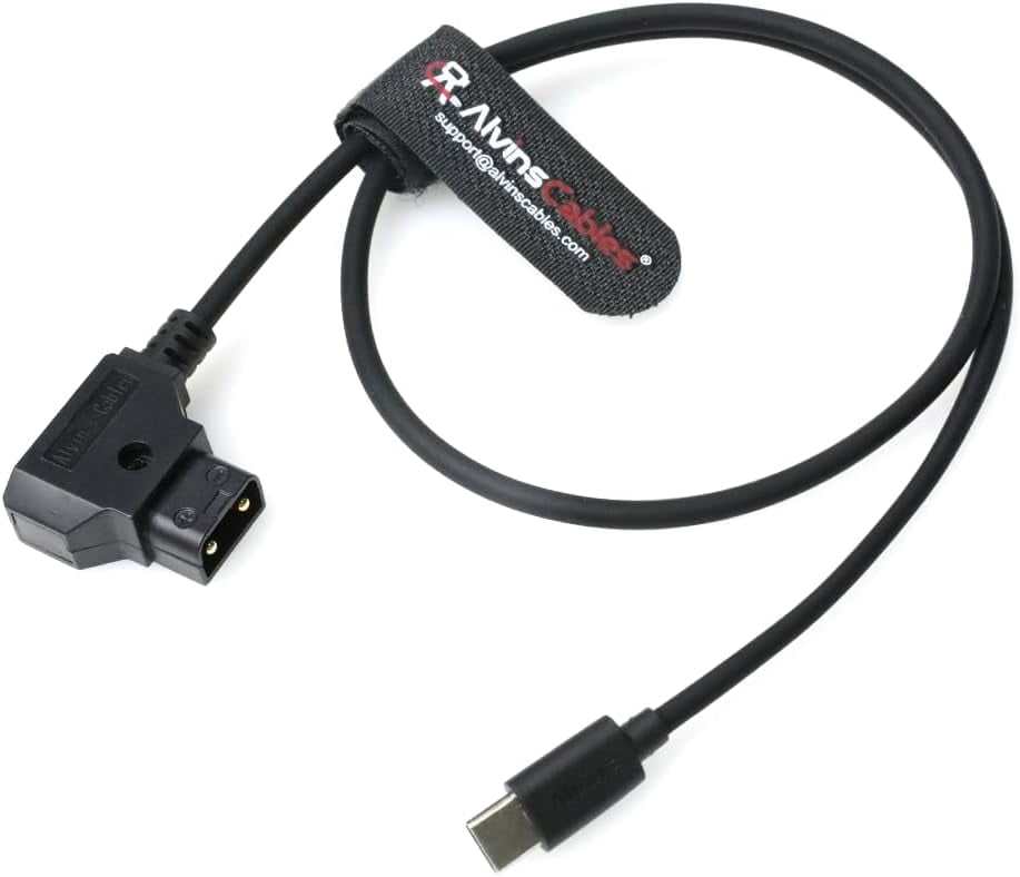 Alvin's Cables Dtap to USB-C Power Cable for DJI Focus Pro Motor, 2ft Ultra Soft D-tap to Type-C Enhanced Power for Tilta Nucleus Nano II Wireless Lens Control Motor