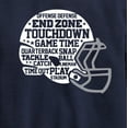 thumbnail image 3 of Instant Message - Football Helmet Phrases - Toddler & Youth Crewneck Fleece Sweatshirt, 3 of 6
