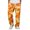 48#Saffron, variant on Men Elastic Drawstring Waist Camo Sweatpants Wide Leg Loose Fit Soft Athletic Jogger Streetwear Trousers With Side Pockets 2XL