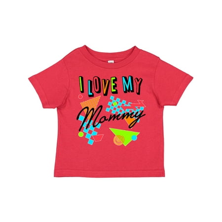 

Inktastic I Love My Mommy- 80s Retro Style Gift Toddler Boy or Toddler Girl T-Shirt