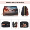 thumbnail image 5 of Cauagu Fire Sky Dragon Print Large Cosmetic Bag,Portable Cosmetics Pouch Travel Makeup Bag Large Capacity Travel Makeup Case Organizer Makeup Brush Organizer, 5 of 8