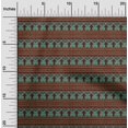 thumbnail image 1 of oneOone Georgette Viscose Fabric Chevron & Swirl Block Print Fabric By Yard 42 Inch Wide, 1 of 4