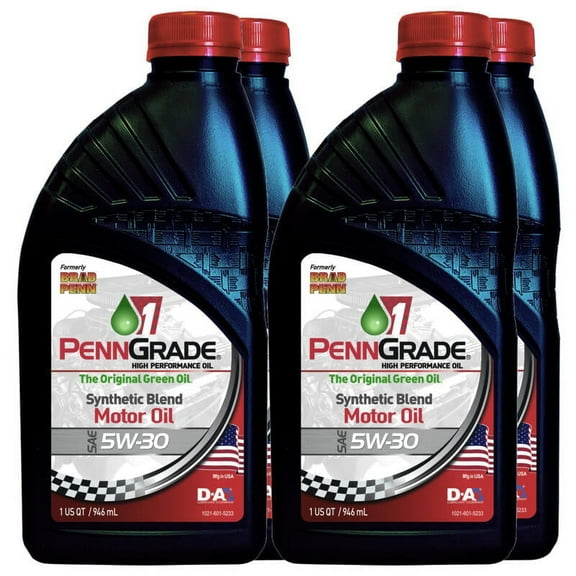 Brad Penn / PennGrade 1 Semi-Synthetic Engine Oil 71096, 5W30, 4 Quarts