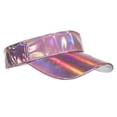 thumbnail image 3 of HNMKIU Stylish Summer Casual Baseball Cap for Women Fashionable Multicolor PU Hat with Empty Top Visor Pink,One Size, 3 of 7