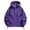 Purple, variant on Pejock Mens Rain Jacket Waterproof Oversized Hiking Coat Lightweight Windbreaker Coat with Hooded