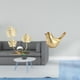 thumbnail image 2 of Estatua de figura,Estatuas de hojas y flores de metal,esculturas decorativas,Figura de pájaro,Figura de pájaro dorado,decoración para el hogar,estatua de animal,Estatuas decorativas de, 2 of 8