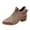 Khaki, variant on XUNKUSGA Ankle Boots for Women Casual Cut Out Slip On Low Heel Womens Boots Fashion Back Lace Up Womens Booties Vintage Block Heel Low Cut Short Booties,5.5