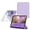 Purple, variant on DWPSG Case for iPad 11th Generation 11 Inch (A16 2025), iPad 10th Generation 10.9 Inch (2022) with Clear Hard Back Shell, Folding Y-Shaped Stand Cover with Pencil Holder, Auto Wake/Sleep, Black