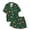 Green, variant on Women's Christmas Pajamas Set Long Sleeve Roomy Two-Piece for Winter Morning Coffee