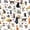 Cat 10, variant on jejeloiu Cartoon Cat Paw Print Duvet Cover Set Kids,Cute Kitten Pattern Bedding Full,Reversible,3pcs(No Comforter)