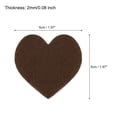 thumbnail image 2 of Corazones de fieltro en forma de corazón para el Día de San Valentín, 2 pulgadas x 2 pulgadas para manualidades de fiesta, marrón, paquete de 100, 2 of 7