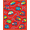 Red, Pattern 2, variant on ODIKA 2x3 Machine Washable Non-Slip Area Rug, Alphabet Express Learning Journey Educational Train Track Play Surface High Traffic Rug, Red, 695179