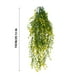 thumbnail image 3 of Enredadera de rosa artificial para colgar en pared | Cesta simulada con flores | Enredaderas decorativas de plástico para sala, techo o pared | Instalación sencilla | Arreglo floral colgante | Largo, 3 of 3