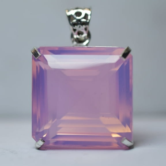 Natural Opal Pendant 133.05 Ct 925 Sterling Silver Square CERTIFIED Gemstone