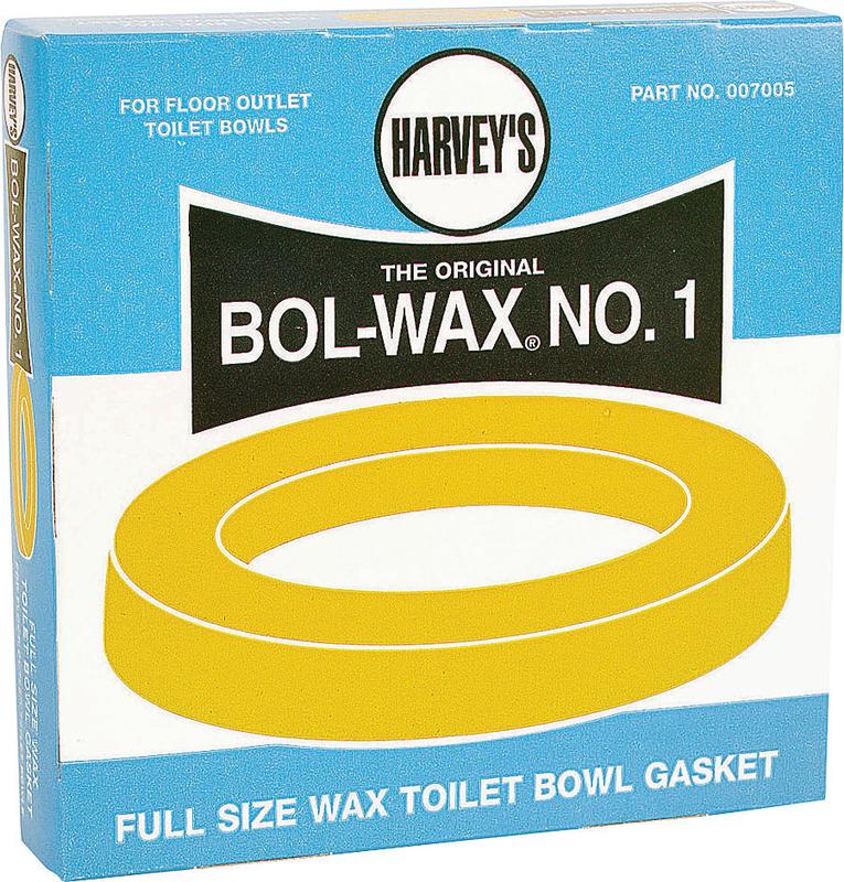 Bolwax No. 1 Wax Ring – Standard Toilet Bowl Wax Seal For Plumbing Installation