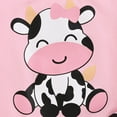 thumbnail image 5 of Sopiago Baby Girl Summer Outfit Cow Print Short Sleeve T Shirt Tops and Stretch Shorts Toddler Girl Clothing Set Pink,6-9 Months, 5 of 7